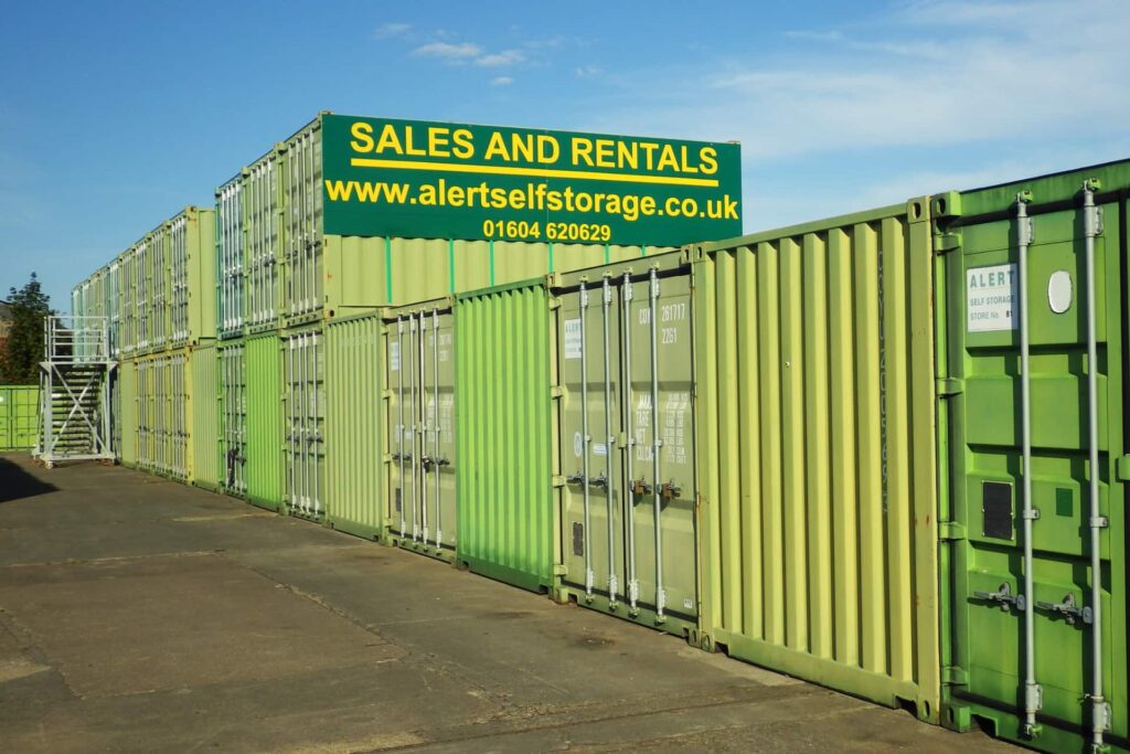 photo of self storage container compound